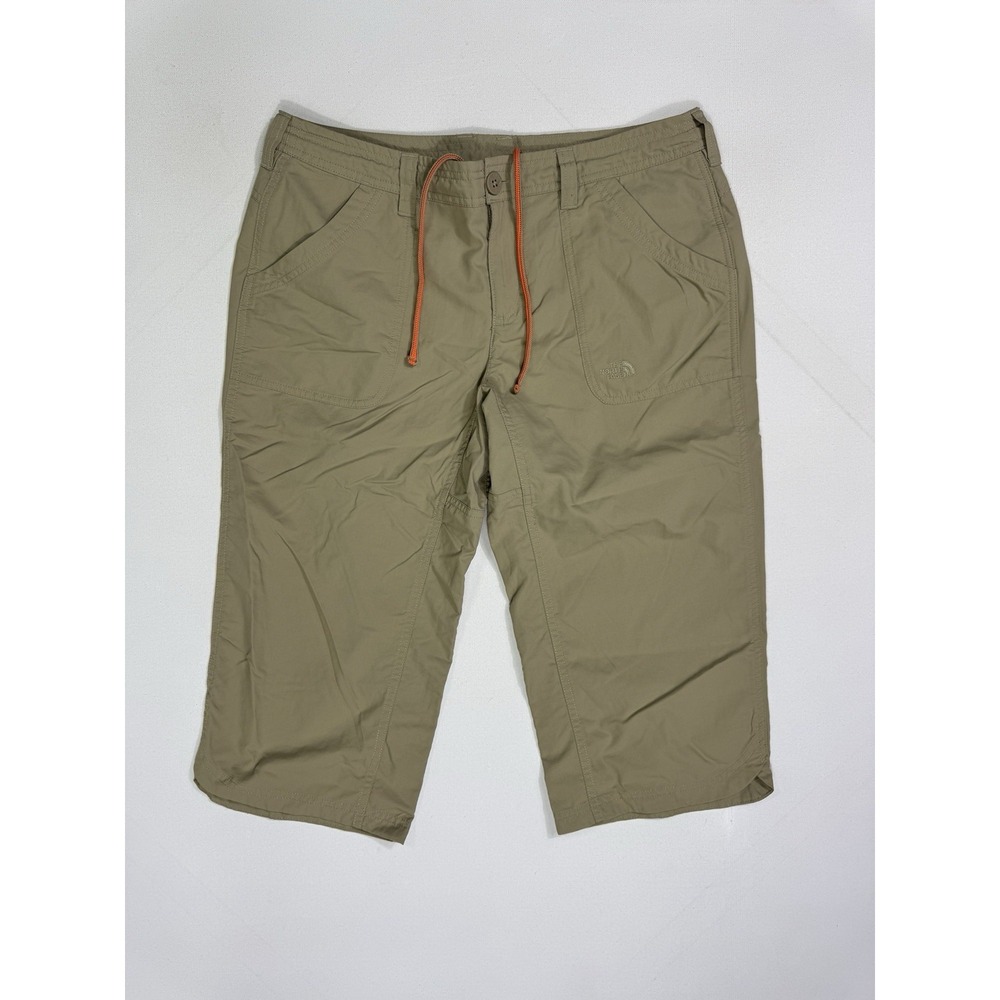 The North Face Capri Women's 8 Khaki Nylon Horizon II Drawcord Tulip Hem Hiking